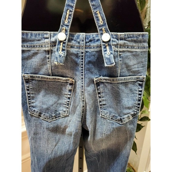 Dollhouse Women's Blue Denim Cotton Scoop Neck Casual Jeans Jumpsuit Size 3 - Picture 7 of 12